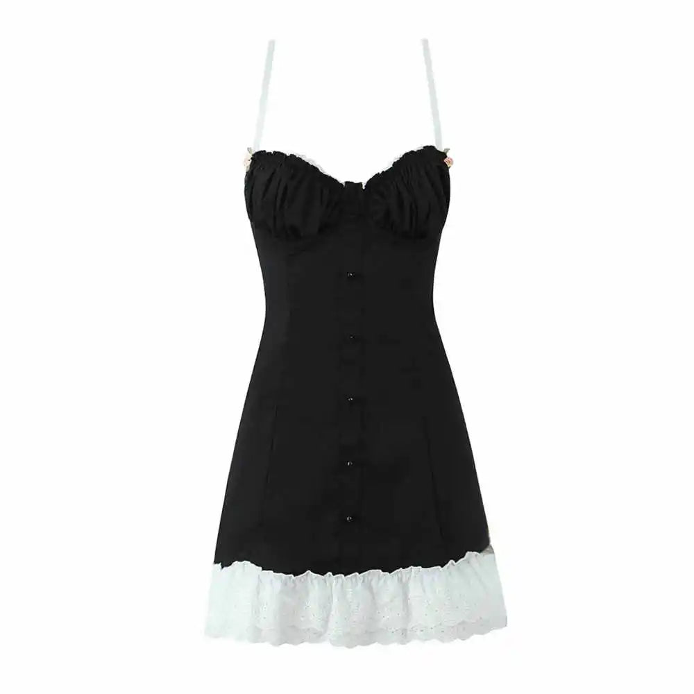 VILZSTUDIOS Sexy Ruched Chest Corset Style Dress
