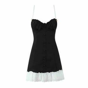 VILZSTUDIOS Sexy Ruched Chest Corset Style Dress