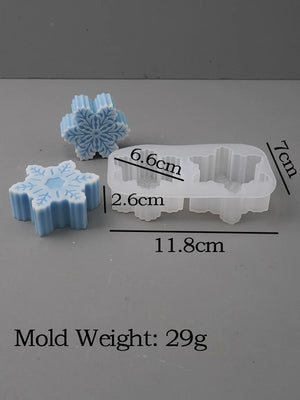 VILZSTUDIOS Silicone Snowflake Christmas Ornament Craft Mold