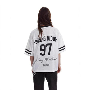 VILZSTUDIOS Breathable Retro Mesh Sports  T-Shirt