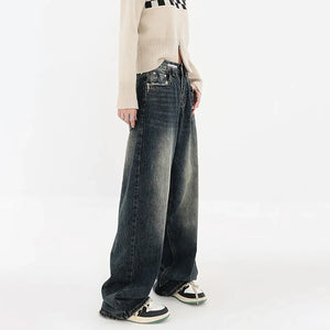 VILZSTUDIOS Retro Loose Wide Leg High Jeans