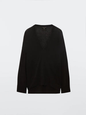 VILZSTUDIOS Linen Knit V-Neck Light Sweater