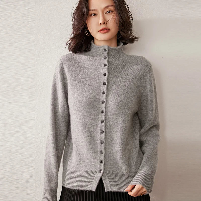 VILZSTUDIOS Luxurious Thick Knit Cashmere Cardigan