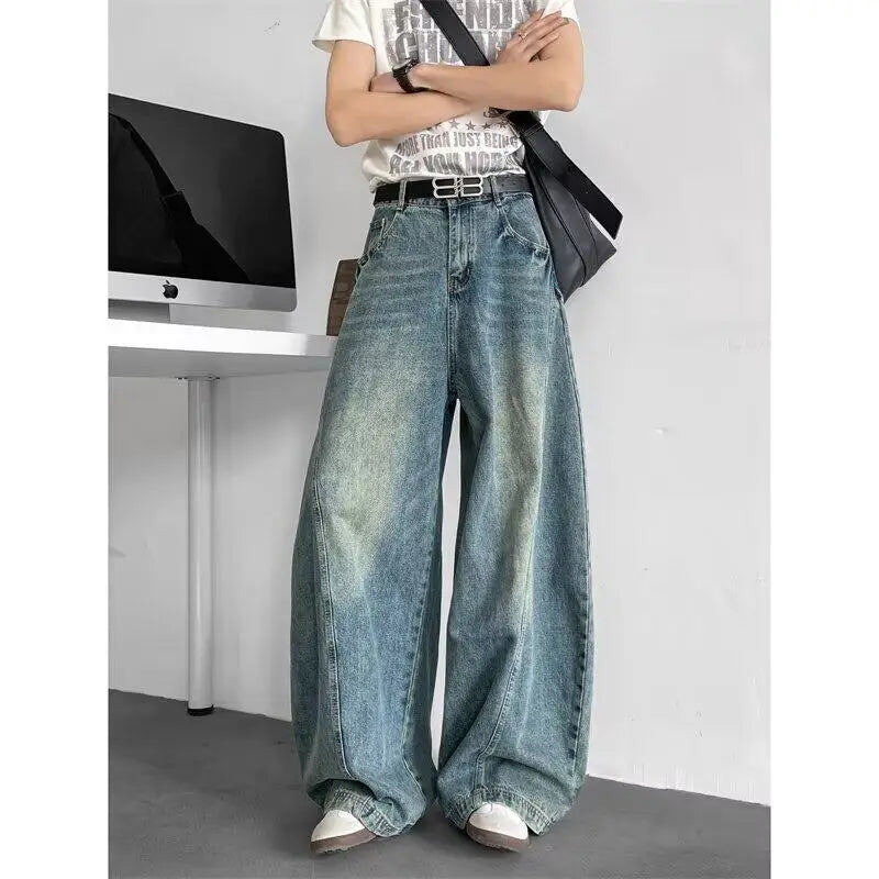 VILZSTUDIOS Baggy Wide Leg Hip Hop Jeans