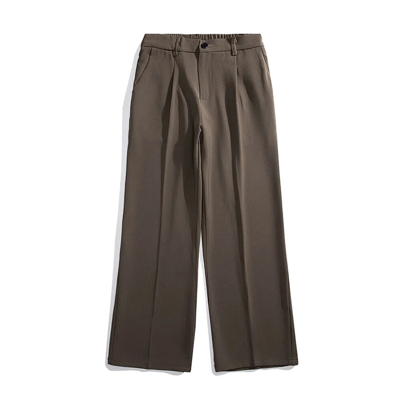 VILZSTUDIOS Black Comfortable Thin Straight Pants