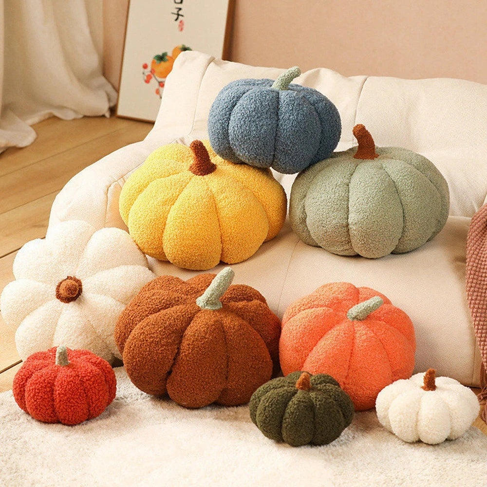 VILZSTUDIOS Colorful Pumpkin Plush Cushions