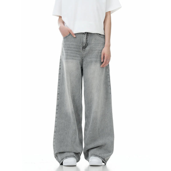 Loose Fit Jeans aus Denim mit weitem Bein