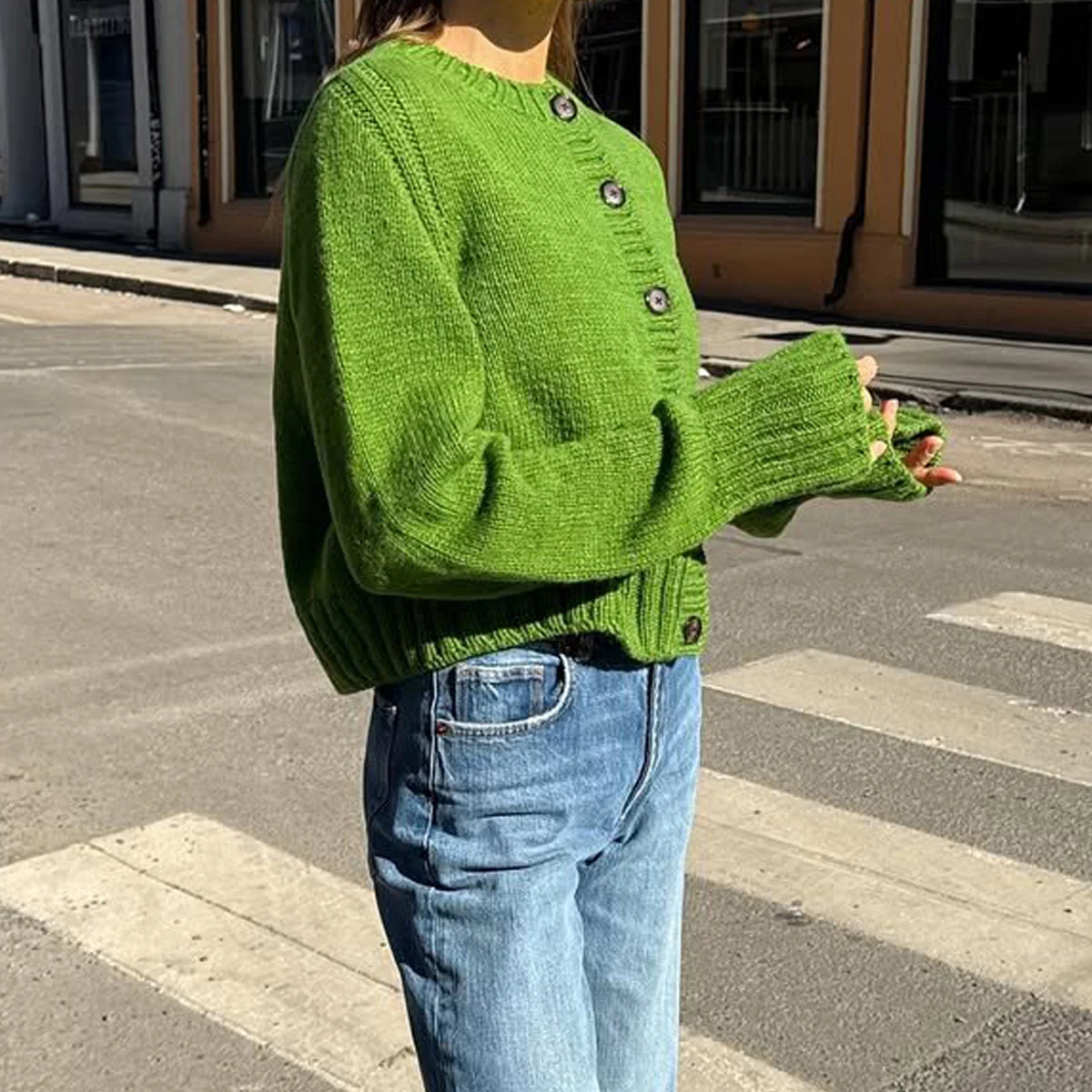 VILZSTUDIOS Cozy Knit Button-Up Cardigan