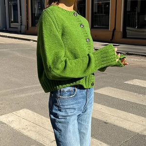 VILZSTUDIOS Cozy Knit Button-Up Cardigan
