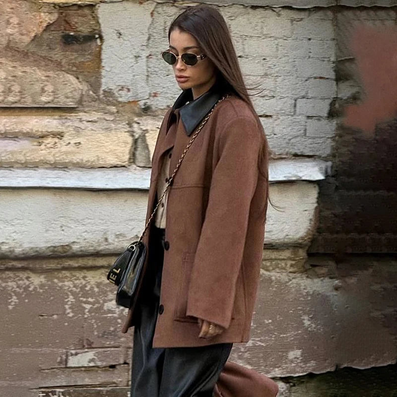 VILZSTUDIOS Oversized Suede Jacket