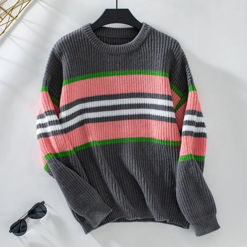 VILZSTUDIOS Elegant Striped Sweater