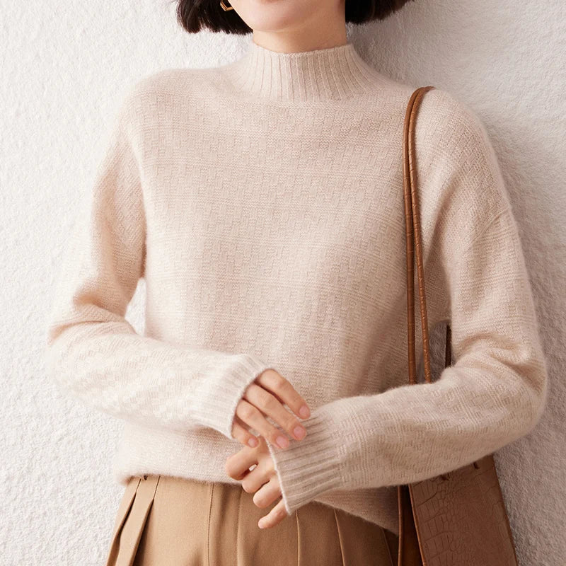 VILZSTUDIOS Elegant Cashmere Turtleneck Sweater