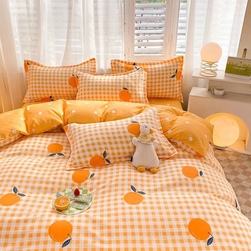 VILZSTUDIOS Vibrant Checkerboard Duvet Bedding Set