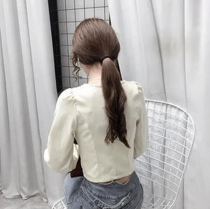 VILZSTUDIOS Cozy Corduroy Long Sleeve Women Blouse