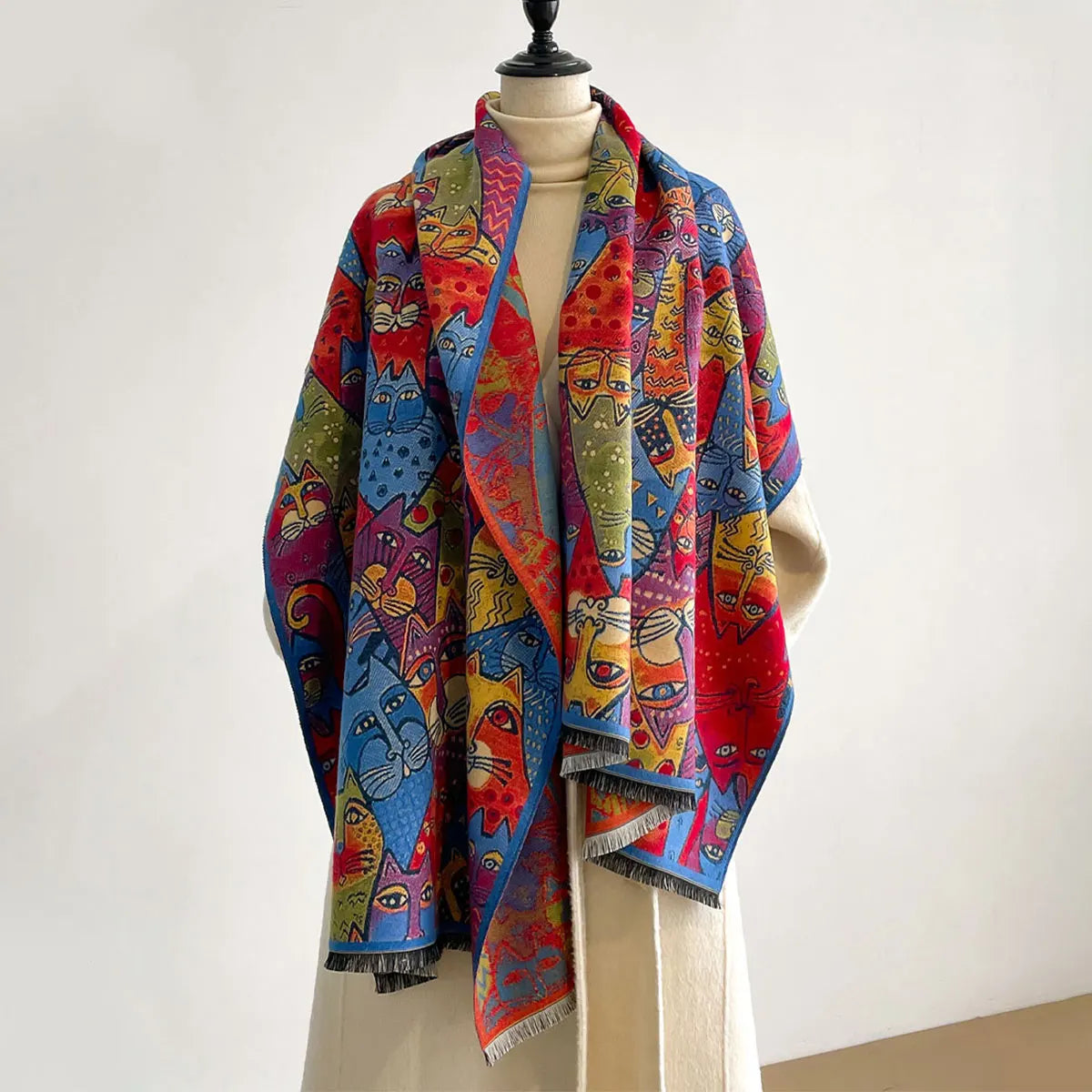 VILZSTUDIOS Luxury Colorful Pashmina Scarf