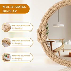 VILZSTUDIOS Home Decor Nordic hanging  mirror creative hanging wall sofa porch homestay style background wall decor makeup mirror