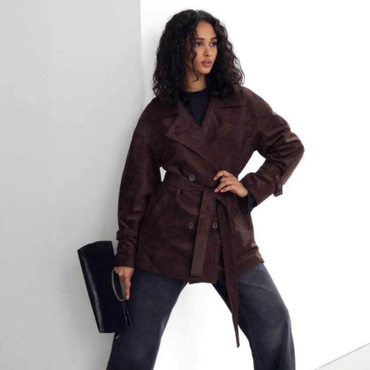 VILZSTUDIOS Retro Suede Lace-Up Jacket