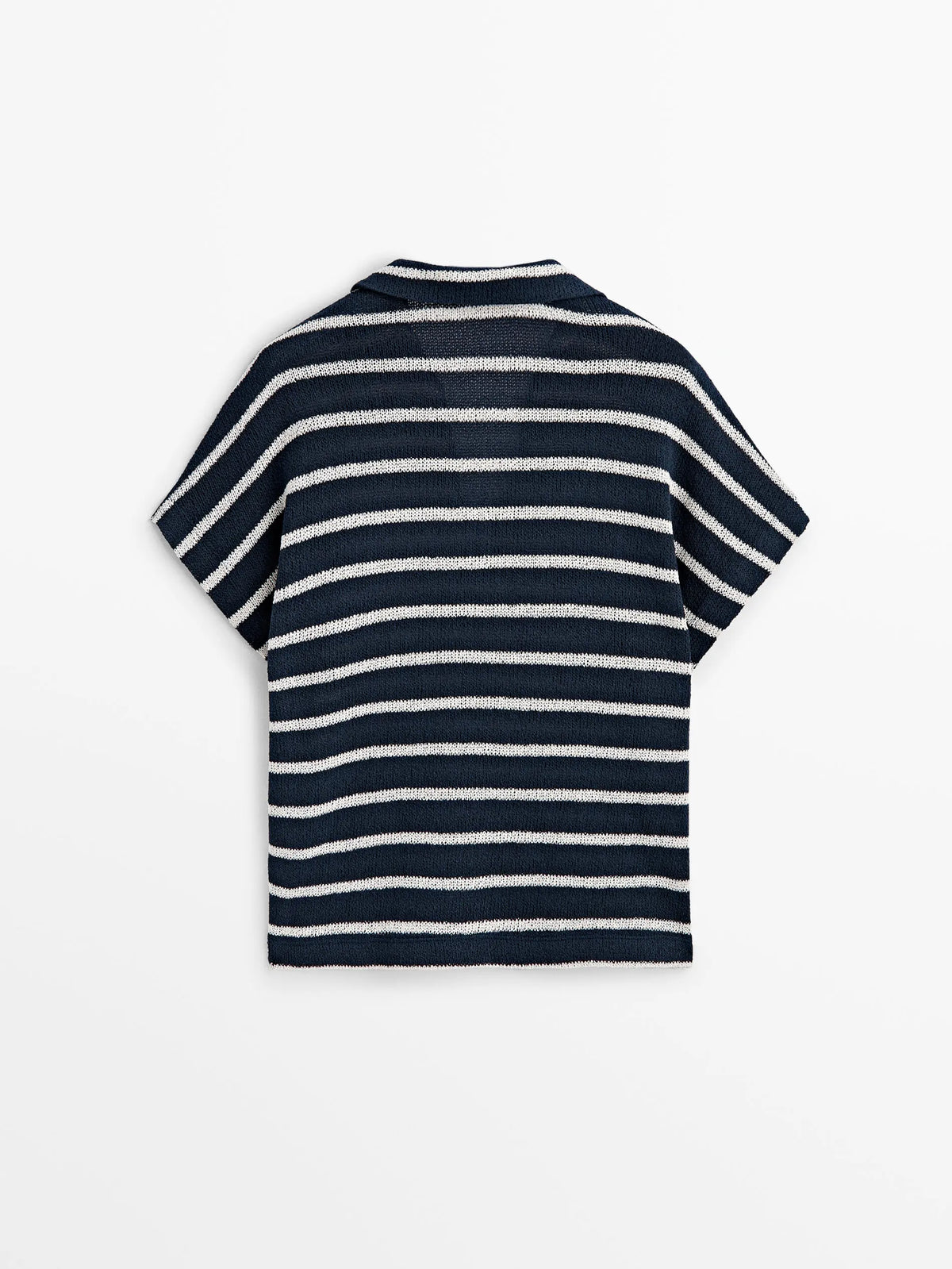 VILZSTUDIOS Casual Striped Polo T-Shirt
