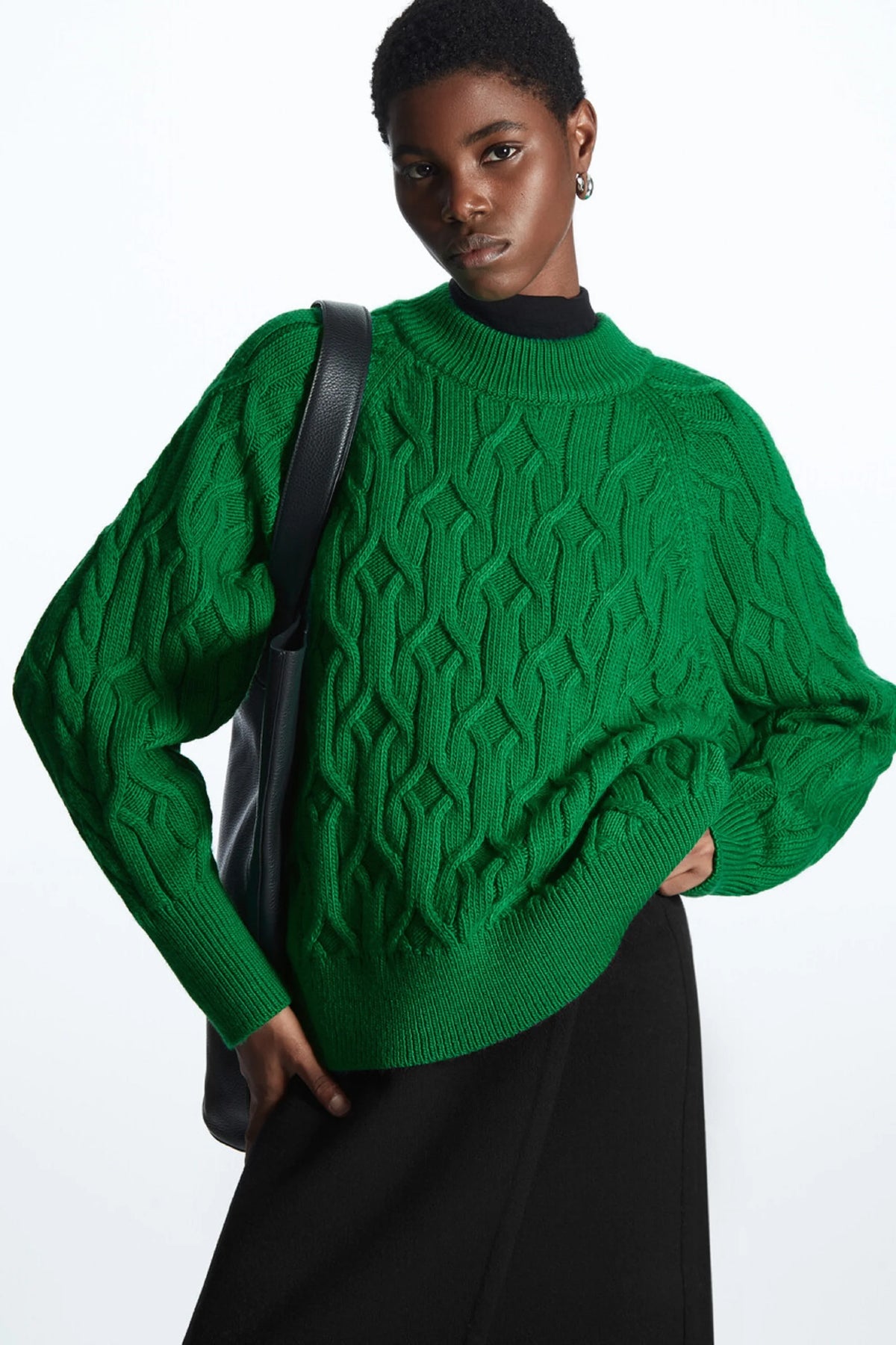 VILZSTUDIOS Jacquard Texture Woolen Sweater