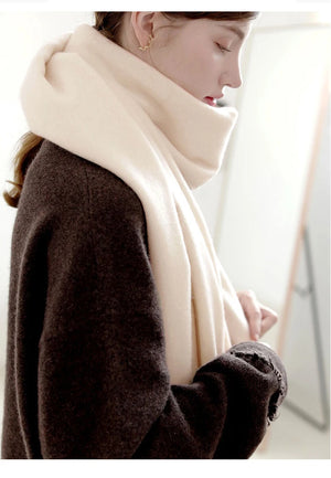 VILZSTUDIOS Winter Scarf Women  Wool Scarves Adult Scarves for ladies 100% Wool scarft women Fashion Cashmere Poncho Wrap