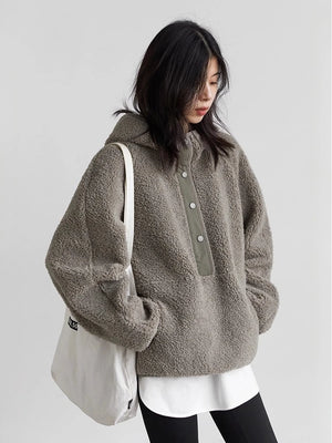 VILZSTUDIOS Granular Fleece Chic Hoodie