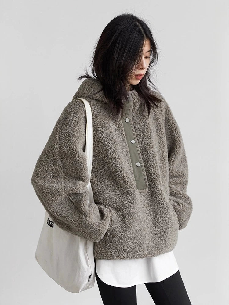 VILZSTUDIOS Granular Fleece Chic Hoodie
