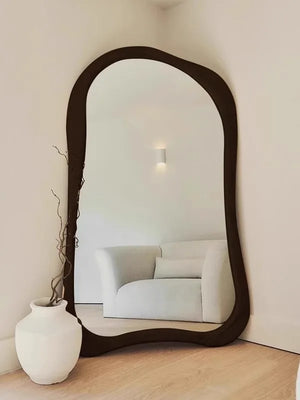 VILZSTUDIOS online celebrity Clothing store Cream Style Dressing Mirror High Definition Hall Bedroom Against The wall Floor-Standing Mirror