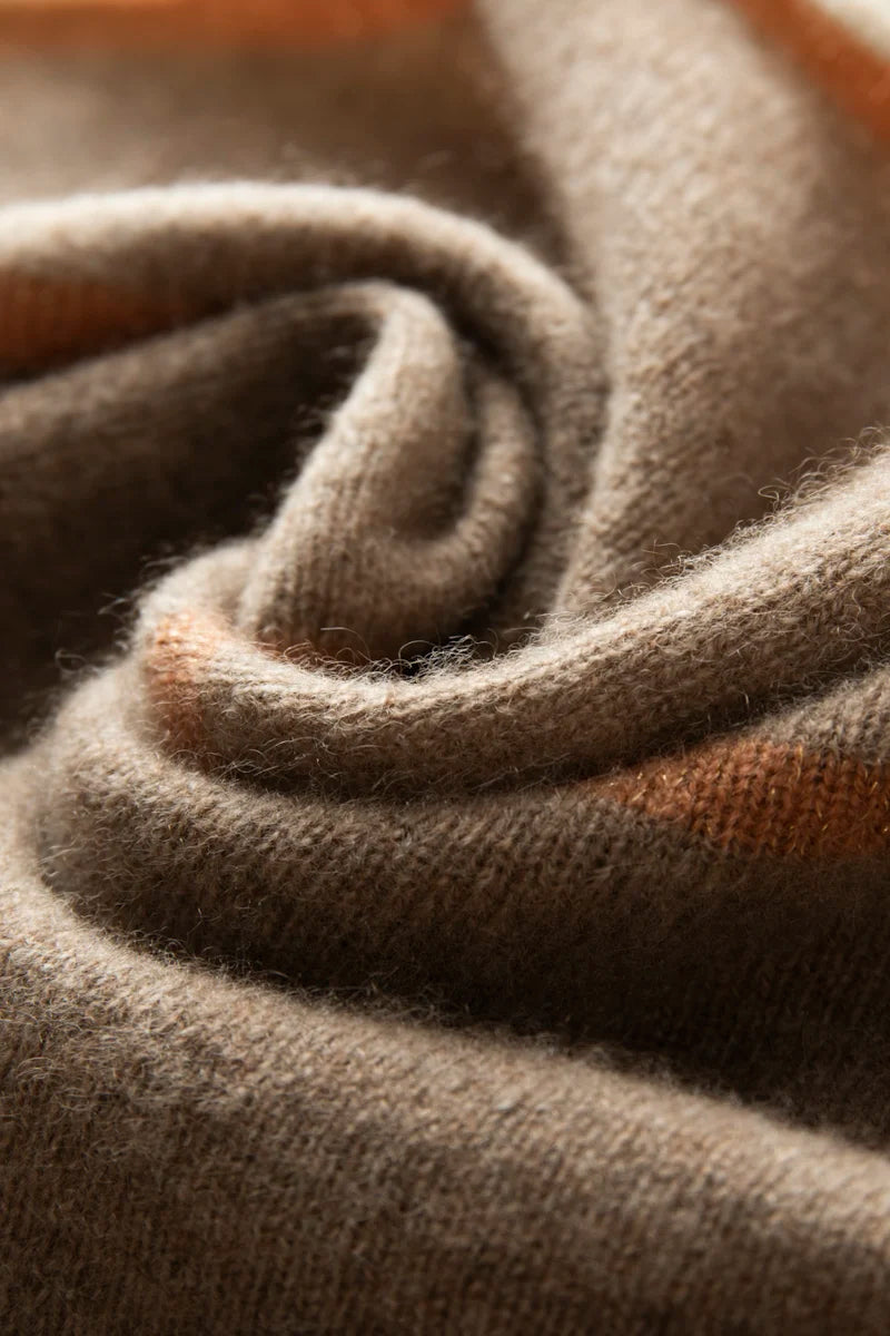 VILZSTUDIOS A-class High-quality 100% Cashmere New Cashmere Scarf 100% Knitted Warm Neck-Protecting High-end Fashion Wild Color in Winter.