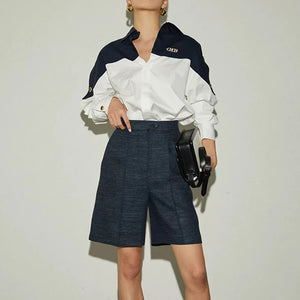 VILZSTUDIOS Patchwork Long Sleeve Shirt