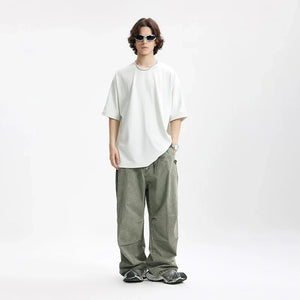 VILZSTUDIOS Heavy Washed Straight Leg Pants