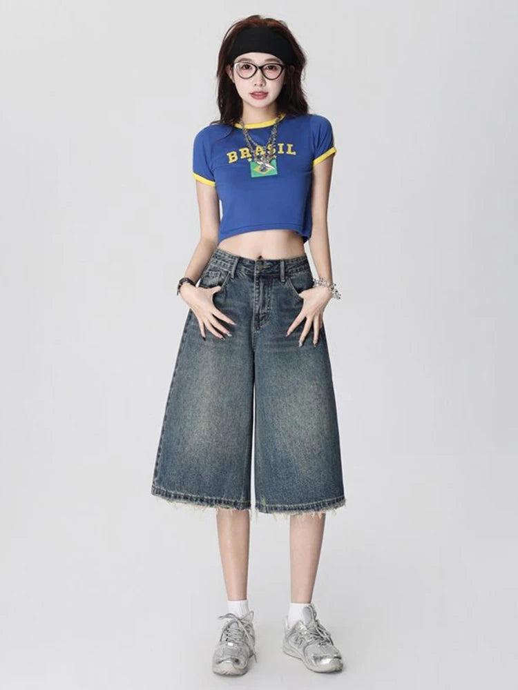 VILZSTUDIOS High Waist Retro Wide Leg Jeans