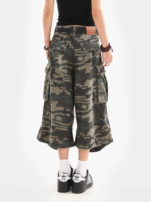 VILZSTUDIOS Camouflage Cargo Jorts