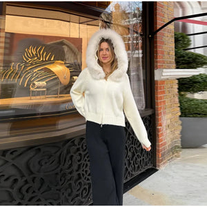 VILZSTUDIOS Cozy Fur Collar Jacket