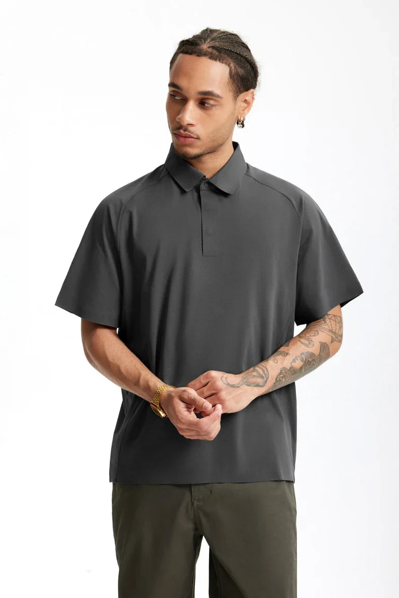 VILZSTUDIOS Polo Solid Color Smooth T-shirt