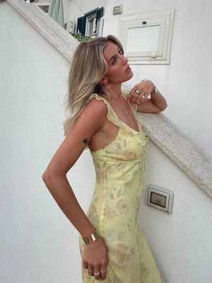VILZSTUDIOS Floral Beachwear Maxi Dress