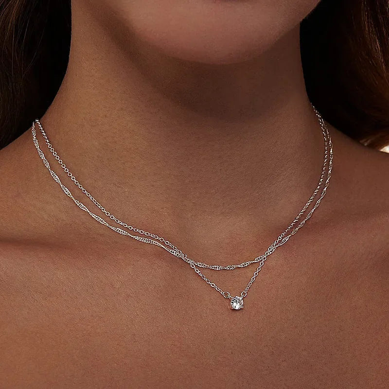 VILZSTUDIOS Simple & Chic Diamond Necklace