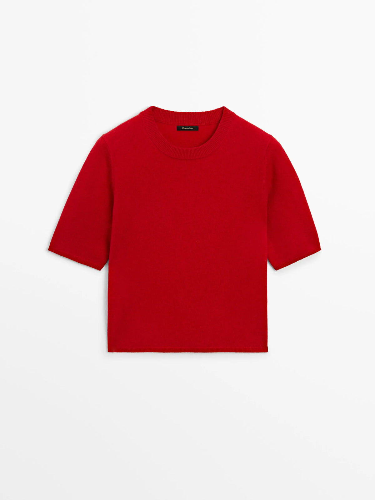 VILZSTUDIOS Red Wool Short Sleeve Sweater