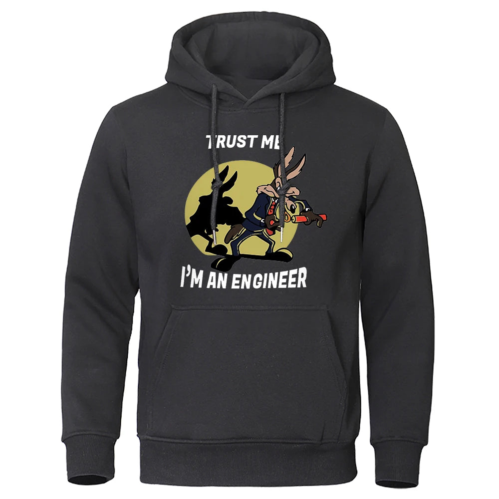 VILZSTUDIOS Trust Me I'm Engineer Print Fleece Hoodie