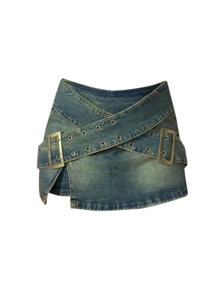 VILZSTUDIOS High Quality Sexy Denim Mini Skirt