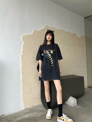 VILZSTUDIOS Nin Inch Nail Retro Oversized T-Shirt