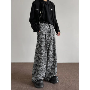 VILZSTUDIOS Floral Baggy Gothic Pattern Pants