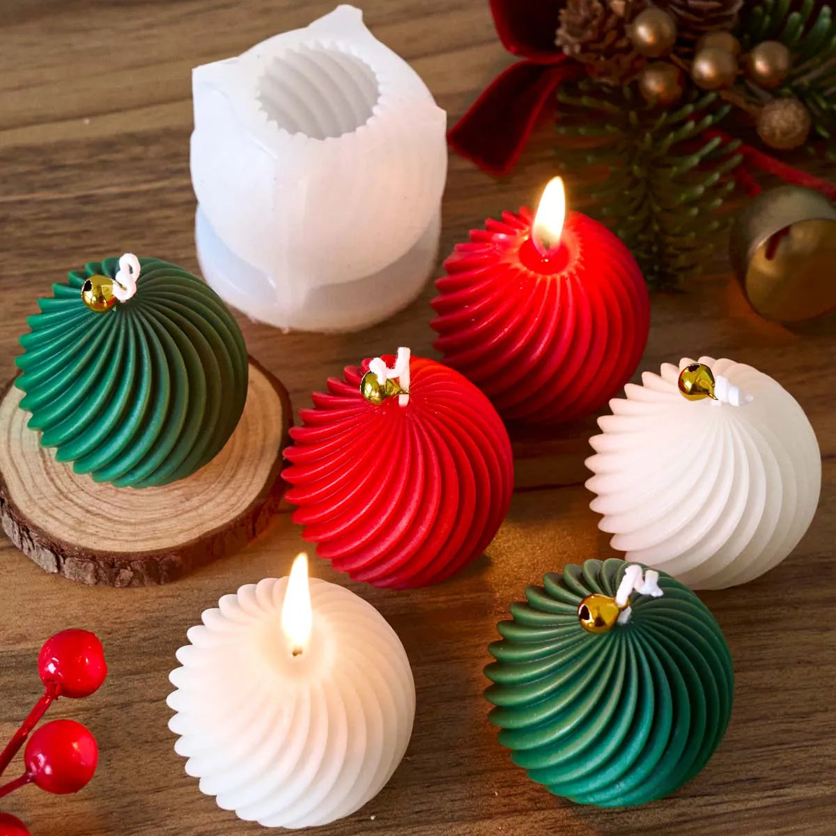 VILZSTUDIOS Christmas Style Silicone Candle Mold DIY