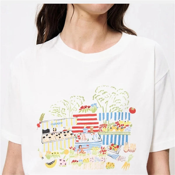 Cute Cartoon Print T-Shirt