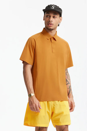 VILZSTUDIOS Polo Solid Color Smooth T-shirt