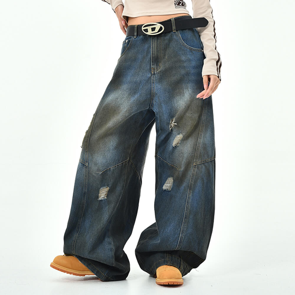VILZSTUDIOS Streetwear baggy jeans with a vintage design