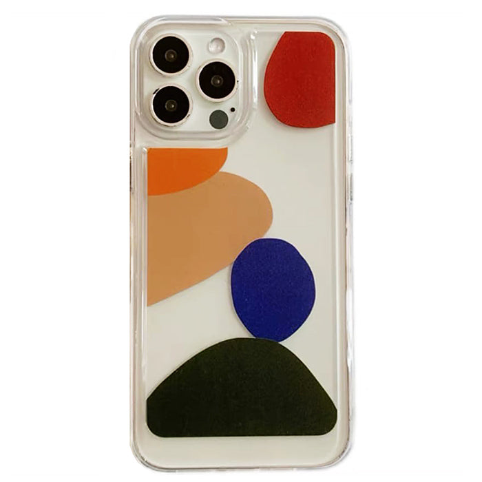 VILZSTUDIOS Clear iPhone case with geometric print design