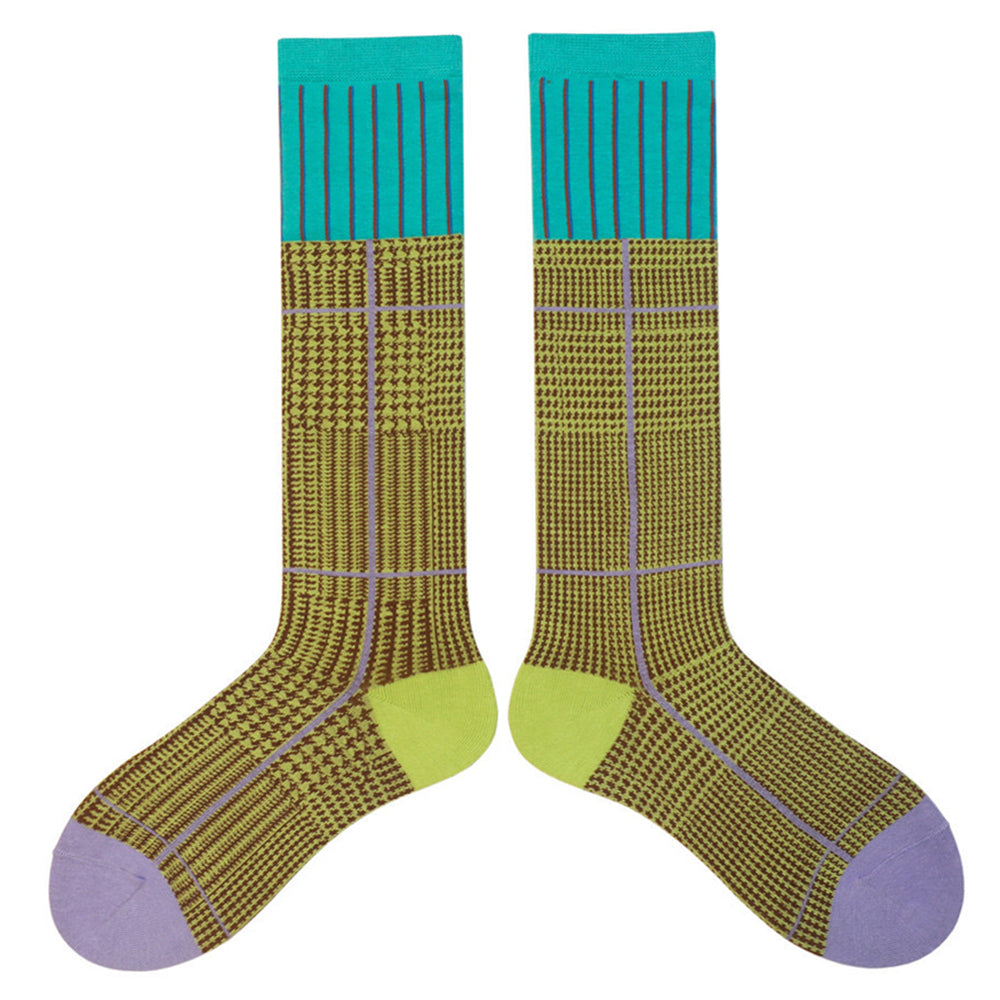 VILZSTUDIOS Knee-high socks with geometric design