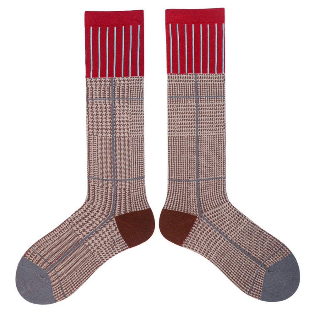 VILZSTUDIOS Knee-high socks with geometric design
