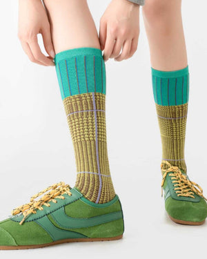 VILZSTUDIOS Knee-high socks with geometric design