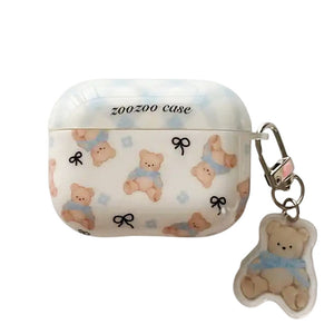 VILZSTUDIOS adorable bear and bow airpods case